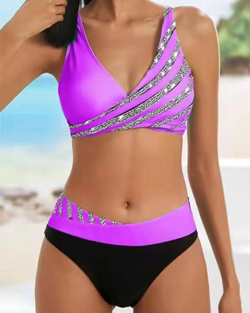 Sophia - Printed Bikini in Warm Tones