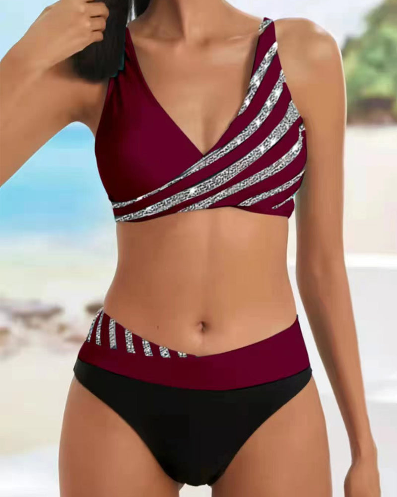Sophia - Printed Bikini in Warm Tones
