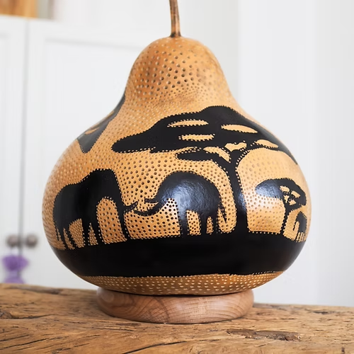 Serengeti Dreams (Größe XL) Tischlampe