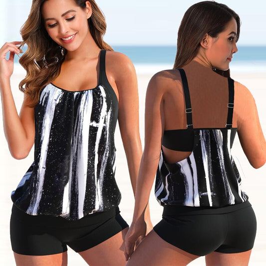 Serafina™ - Stretchable Tankini Set with Statement Prints
